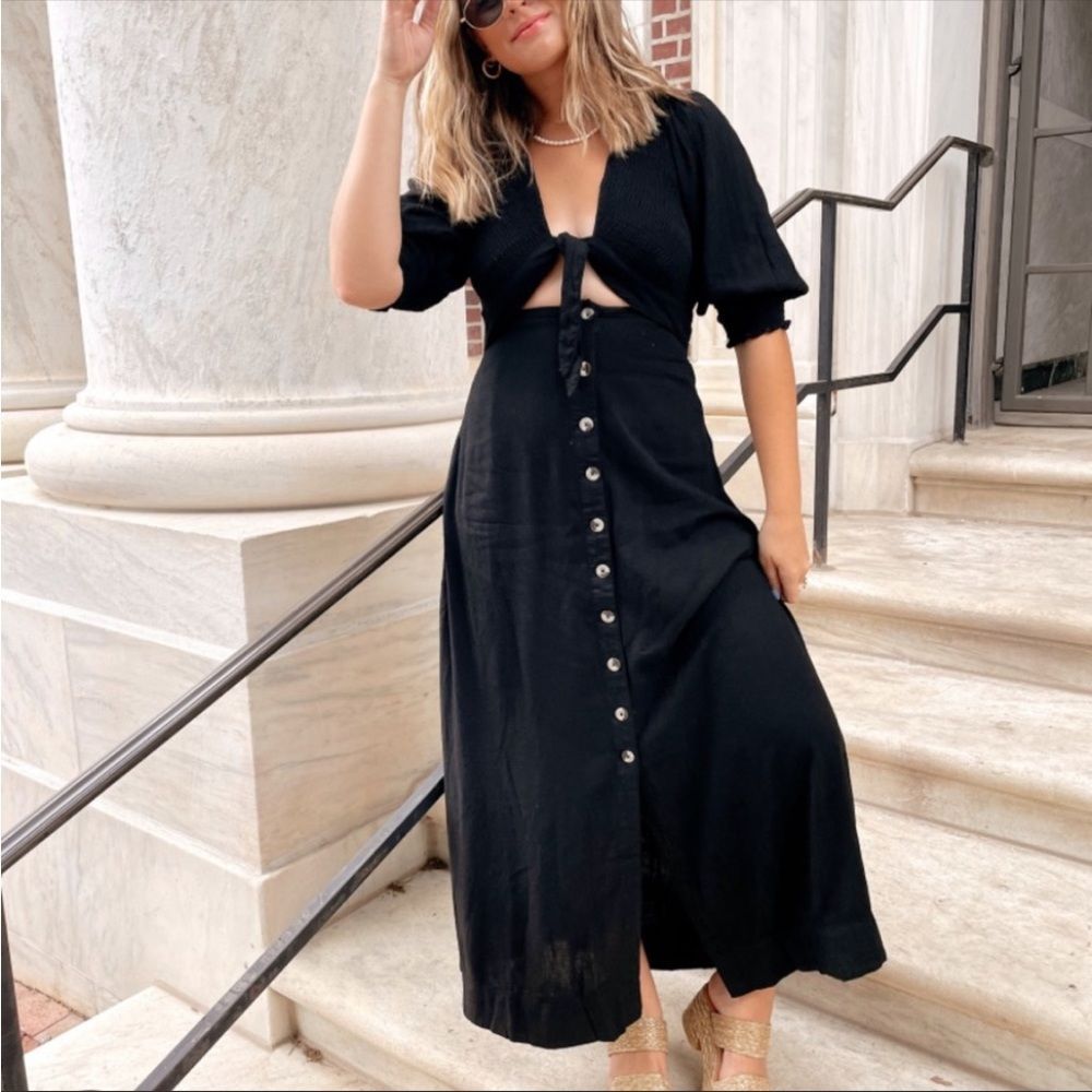 Free People String Of Hearts Maxi Dress S NWOT